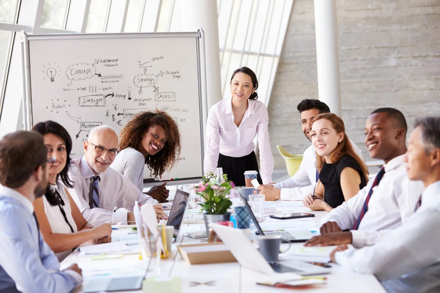 A leadership workshop in session